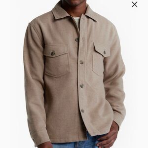 RDI Double Pocket Shacket Jacket Neutral Brown Size Medium